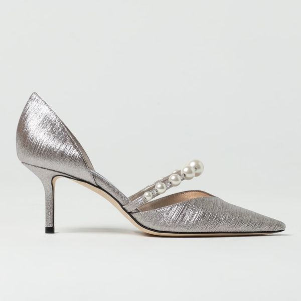 Туфлі Aurelie 85 з перлинами по краю Jimmy Choo 1376 фото