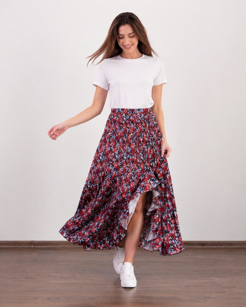 Юбка Ganni с воланами Georgette Midi 277 фото